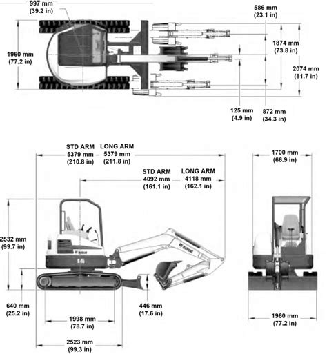 bobcat e45 spec sheet